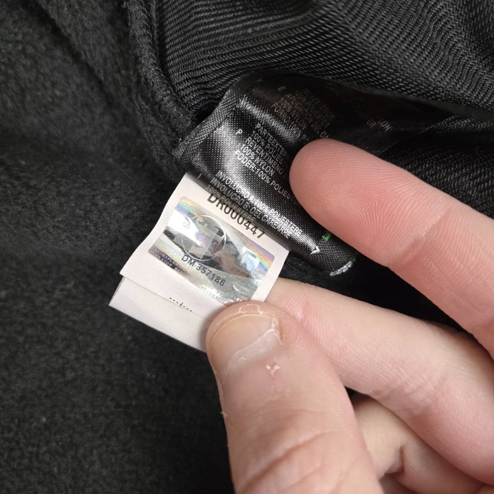 The North Face Vest Mens Large Denali Full Zip Fleece Black Polartec EUC